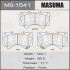 Колодка тормозная передняя Lexus LX570/ Toyota Land Cruiser (07-) MASUMA MS1541 (фото 1)