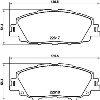 Колодки тормозные дисковые передние Toyota Corolla (E21) (19-) NISSHINBO NP1176