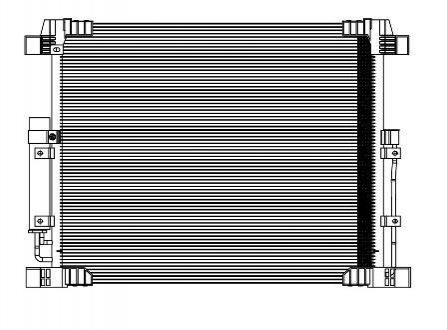 Радиатор кондиционера (без ресивера) Infiniti FX35/QX70 (08-) (LRAC 14F0A) LUZAR LRAC14F0A