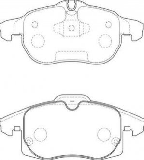 Гальмівні колодки передні Opel Asrta H, Vectra C, Zafira / Chevrolet / Saab 9-3 Jurid 573723J
