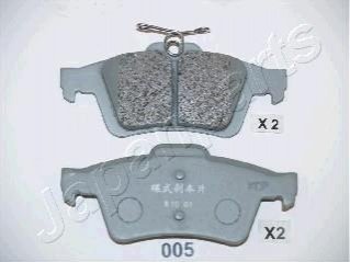 _колодки дисковые задние saab 9-3, opel vectra, ford focus 1.4-3.2 02> JAPANPARTS PP-005AF