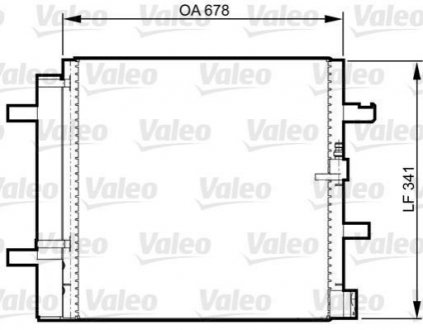 Конденсатор (радіатор) кондиціонера Valeo 814370