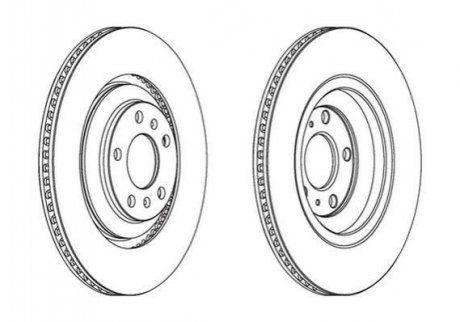 Гальмівний диск задній Audi A8 / VW Phaeton/ Bentley Continental, Flying Spur Jurid 563095JC