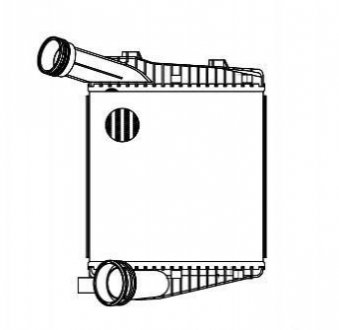 Радиатор интеркулера VW TOUAREG (02-)/TOUAREG (10-) ПРАВЫЙ (LRIC 1856) LUZAR LRIC1856