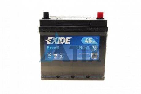 Excell_аккумуляторная батарея 19.517.9 евро 45ah 330a 218133223 EXIDE EB450 (фото 1)