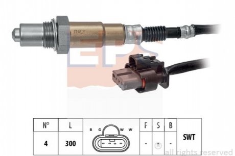 Лямбда-зонд (4-x конт.) Ford Fiesta VII 1.1Yi-VCT 17- /Focus 1.5TI-VCT 18- EPS 1.998.510