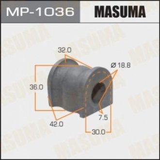 Втулка стабилизатора заднего Mazda 6 (02-07) (Кратно 2 шт) MASUMA MP-1036 (фото 1)