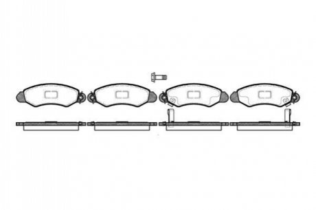 702 02_=fdb1459=225209 колодки дисковые п. suzuki swift 1.0-1.61.9td 89-01 REMSA 0702.02