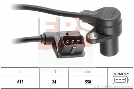 1.953.049_датчик положения коленвала bmw e36 1.6i1.8i 90-95e34 1.8i 93-94 EPS 1 953 049 (фото 1)