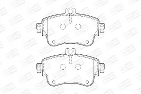 DB Тормозн.колодки передн.A-class W176,B-class W242,246 11- CHAMPION 573402CH