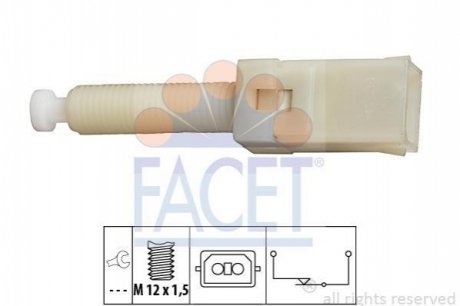 Вимикач стоп-сигналу FACET 7.1087