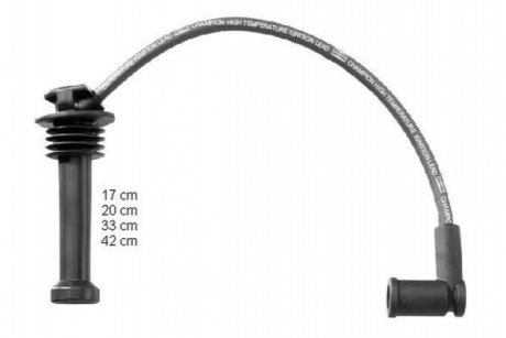 Провода зажигания высоковольтные (комплект) ford focus ii 1.6 04-07 CHAMPION CLS077 (фото 1)