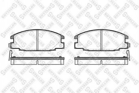 Гальмівні колодки дискові перед. Opel Frontera 2.2/2.4i/2.3TD 92-98 STELLOX 249004BSX