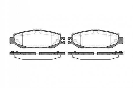 457 00_=d2123-01 [0446650060] колодки дисковые з. lexus ls 400 89> REMSA 0457.00