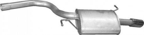 Глушитель задний (конечный, основной) для Audi A4 2.0 12/00-06/08 POLMOSTROW 01114 (фото 1)