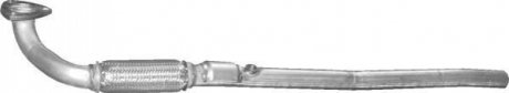 Труба глушитель приёмная для Opel Meriva A 1.6i 16V 08/05-05/10 POLMOSTROW 17614 (фото 1)