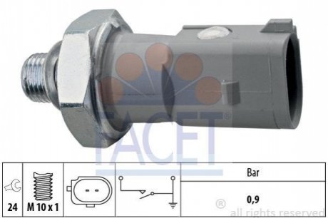 Датчик давления масла A6/Q5/Touareg 3.0 TDI 10- (7.0197) FACET 70197 (фото 1)