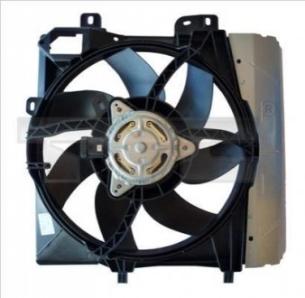 Диффузор радиатора охлаждения, в сборе с мотором и крыльчаткой TYC 805-0009 (фото 1)