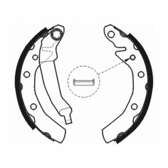 КОЛОДКИ ТОРМОЗНЫЕ БАРАБАННЫЕ DAEWOO MATIZ 0.8I 98-, SPARK 05- ABE C00007ABE