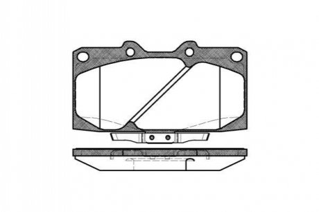 599 04_=d1199m-01 колодки дисковые п. nissan 200 2.0i 16v 94> REMSA 0599.04