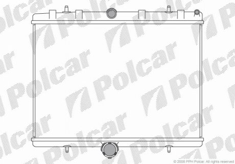 Радіатор охолодження Citroen Jumpy/Peugeot Expert 2.0Hdi 03- Polcar '239708A1' (фото 1)