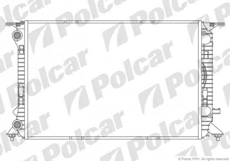Радиатор АКПП FORD COUGAR 98-99 MONDEO 2.5I 24V 95-97 4G32 Polcar 1337084