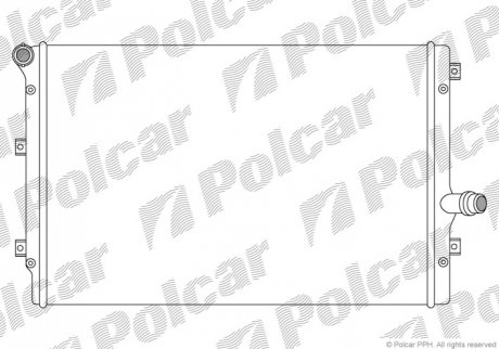 Радиатор АКПП FORD COUGAR 98-99 MONDEO 2.5I 24V 95-97 4G32 Polcar '133108A4'