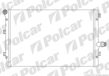 Радиатор АКПП FORD COUGAR 98-99 MONDEO 2.5I 24V 95-97 4G32 Polcar '133108A4' (фото 1)