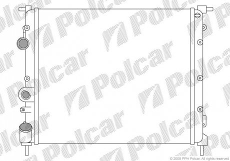 Радиатор АКПП FORD COUGAR 98-99 MONDEO 2.5I 24V 95-97 4G32 Polcar 600708A1 (фото 1)
