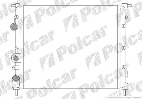 Радиатор АКПП FORD COUGAR 98-99 MONDEO 2.5I 24V 95-97 4G32 Polcar 600708A1