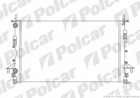 Радиатор АКПП FORD COUGAR 98-99 MONDEO 2.5I 24V 95-97 4G32 Polcar 603708A1