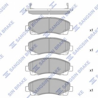 Колодки дисковые п. \ Acura TL 09>, Honda Ridqeline 06-11> Hi-Q (SANGSIN) SP1470