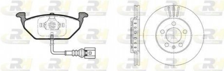 Комплект тормозов, дисковый тормозной механизм ROADHOUSE 8633.10 (фото 1)