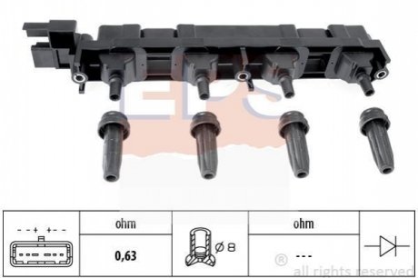 Котушка Citroen C4/C8 Peugeot 206, 307, 406, 407, 607, 807 EPS 1 970 509