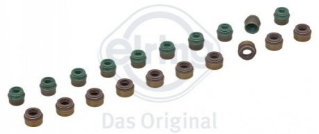 Комплект сальники клапанов (6/7mm) Mercedes OM605 (10+10шт.) ELRING 425.320