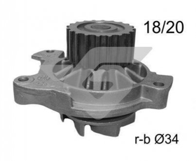 Насос водяной VW T4, LT, Crafter 2.5TDI HUTCHINSON WP148 (фото 1)