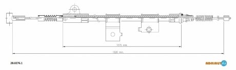 Трос зупиночних гальм ADRIAUTO 28.0276.1