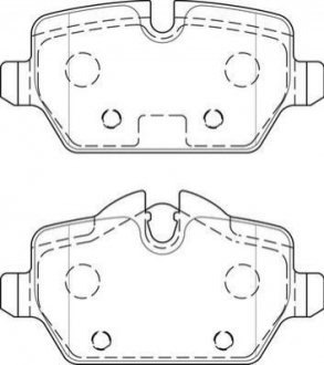 Гальмівні колодки задні Mini Countryman (2010->), Paceman Jurid 573755J