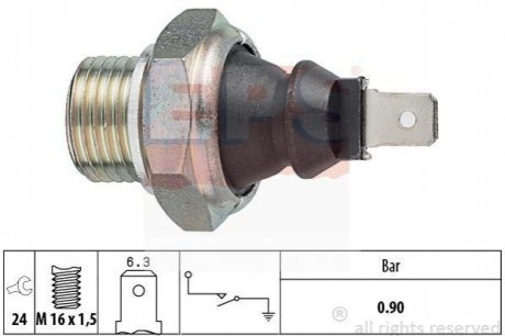 Датчик давления масла SEAT AROSA SKODA OCTAVIA I VW LUPO EPS 1 800 140 (фото 1)