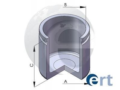 Поршень тормозного суппорта d43 h49 hyundainissan: 96- f ERT 150287-C