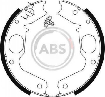 Комплект тормозных колодок, стояночная тормозная система A.B.S. 9115