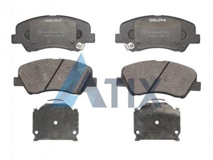 Комплект тормозных колодок дисковый тормоз Delphi LP2497 (фото 1)