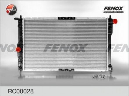 Радиатор охлаждения Daewoo Lanos, Sens 1.4-1.6 97> МКПП FENOX RC00028