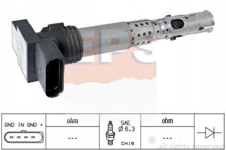 Котушка запалювання Skoda Fabia 1.2 6V/VW Polo 1.2 02- EPS 1 970 431