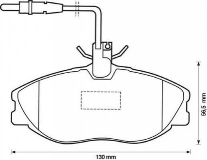 Комплект тормознх колодок, дисковой тормозной механизм Jurid 571 898 J (фото 1)