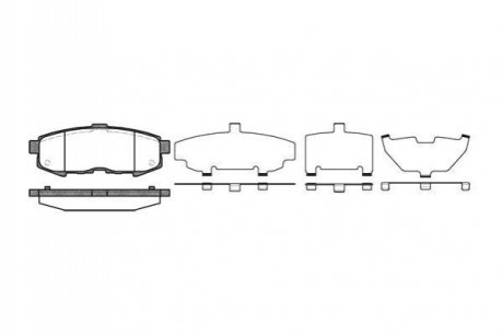 1160 00_[ley42643za] колодки дисковые з. mazda mpv 04> REMSA 1160.00