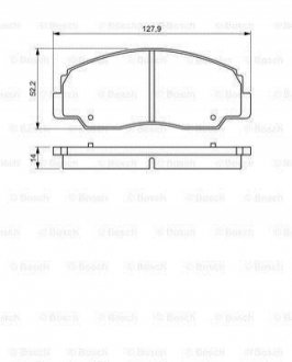 TOYOTA Тормозные колодки пер. Land Cruiser -96 BOSCH 0986495339