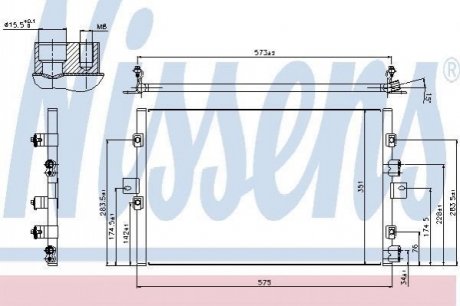 Конденсер кондиціонера NISSENS 940307