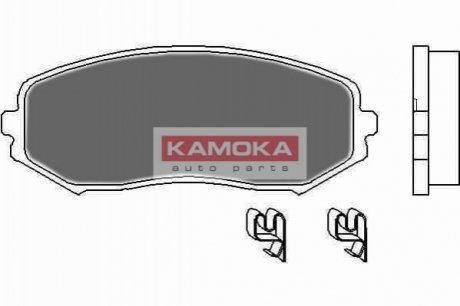 Колодка тормозная Suzuki Grand Vitara 05\'-> перед. KAMOKA JQ1018120 (фото 1)