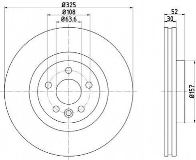 Диск тормозной land rover discovery sport 2.2 d 4wd TEXTAR 92278603 (фото 1)